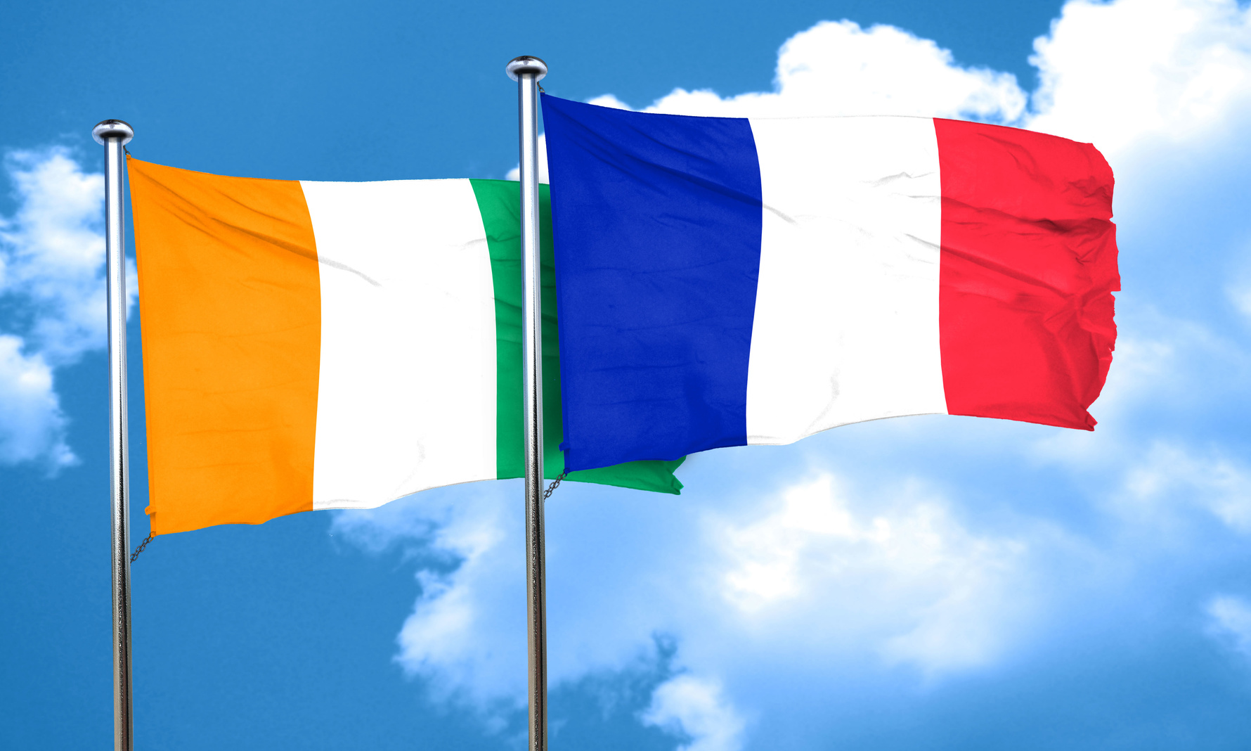 флаг италии и франции